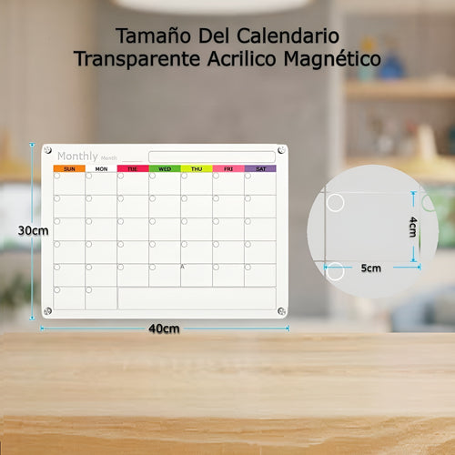 Calendario magnetico para nevera