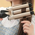Rizadora para cabello de 3 tubos