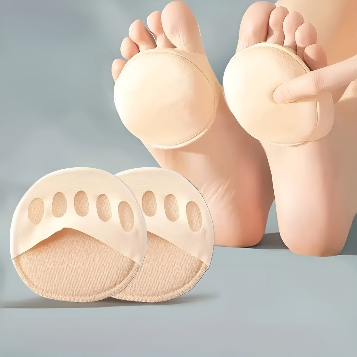 Calcetines con almohadillas transpirables para el antepié
