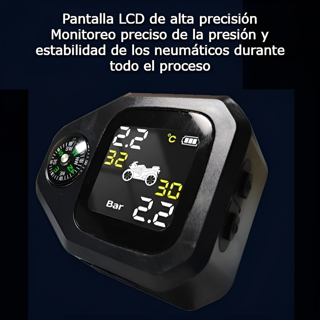 Detector de presion de neumaticos – Vista adicional – Disponible en NQLN Store Venezuela