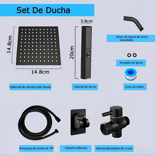 Set ducha de alta presión