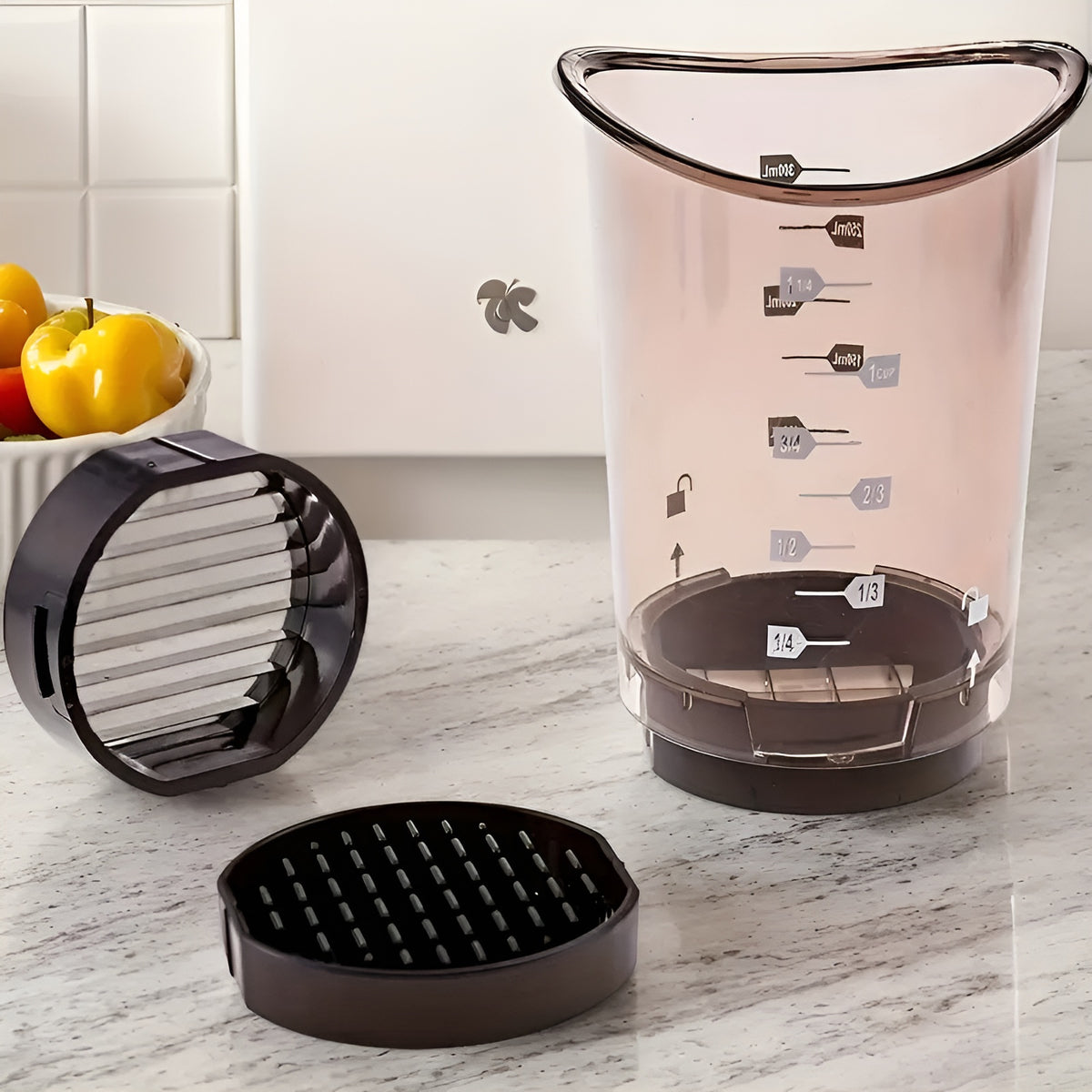 Vaso para cortar frutas