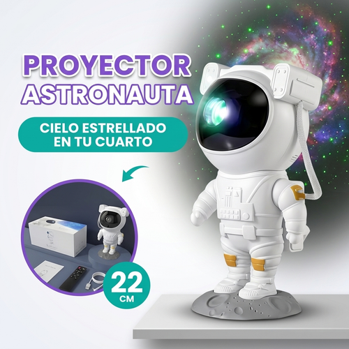 Proyector de luz nocturna 2 en 1 con forma de astronauta