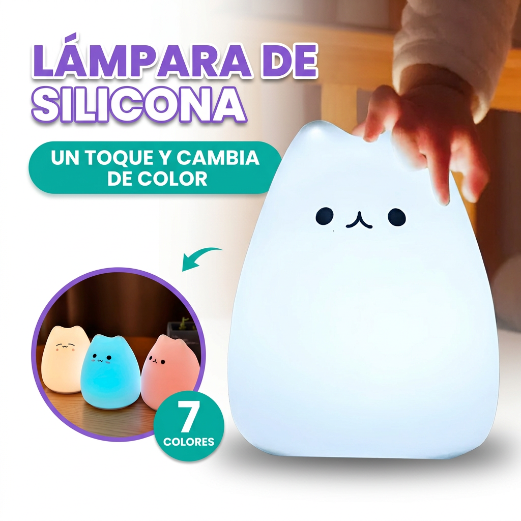 Lampara de silicona para mesa