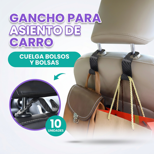 Gancho de respaldo de asiento de carro (pack de 10)
