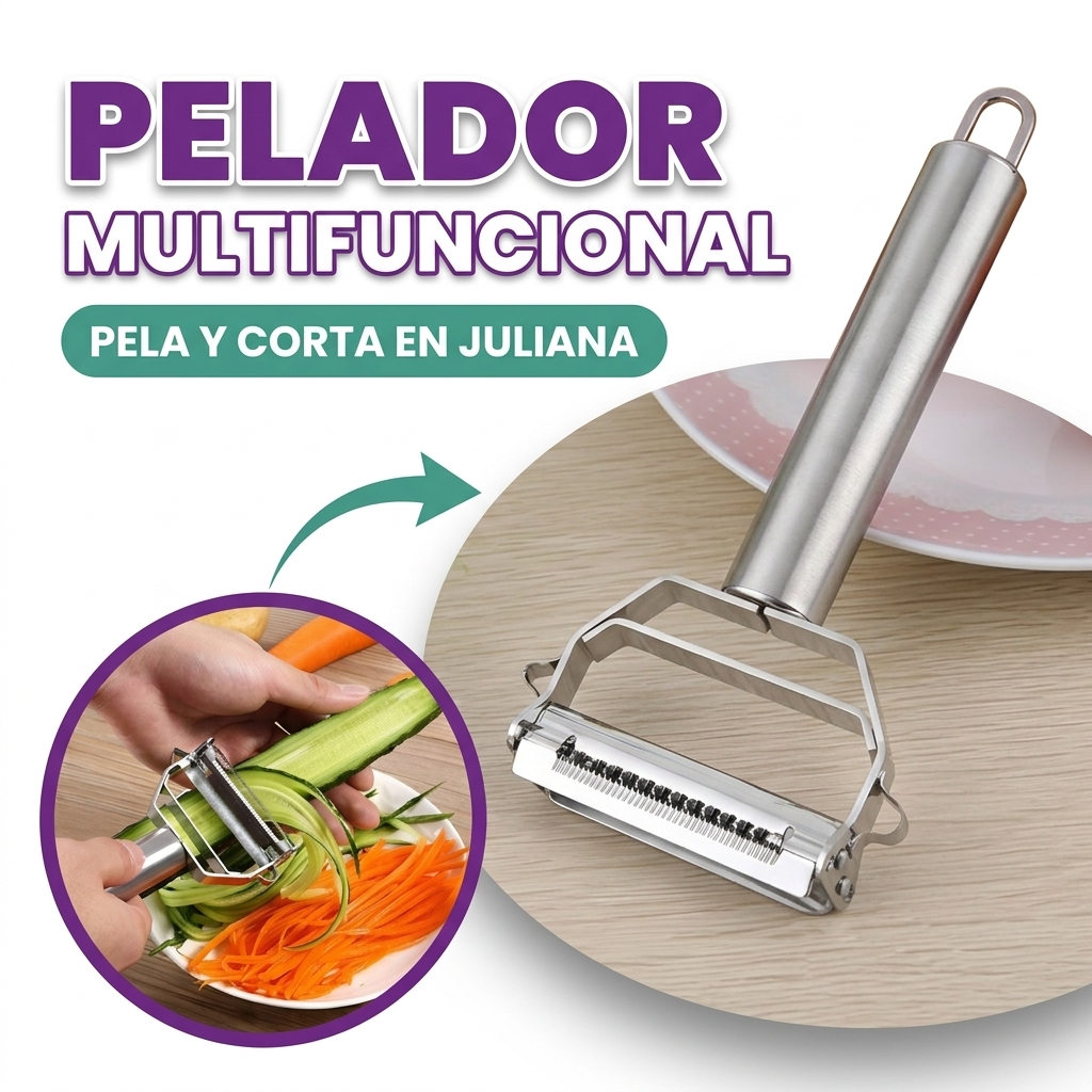 Pelador de verduras multifuncional