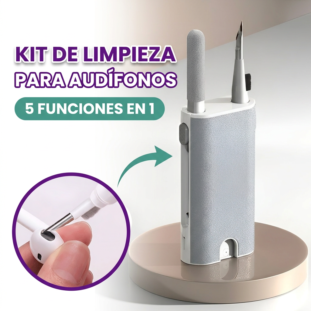 Kit de limpieza 5 en 1 de auriculares