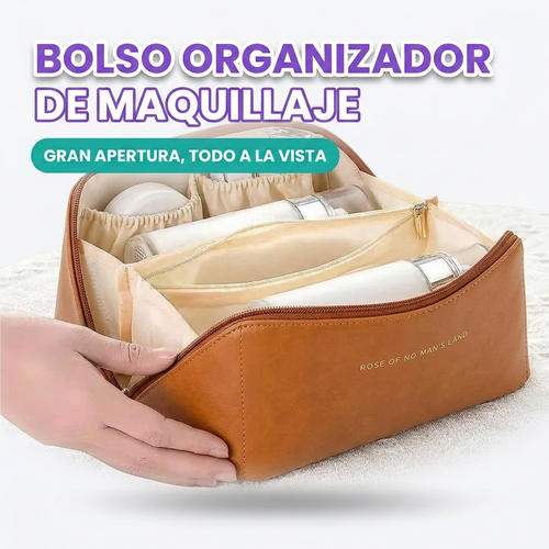 Bolso organizador de maquillaje para viaje