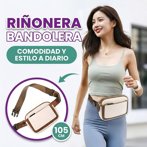 Riñonera bandolera para mujer