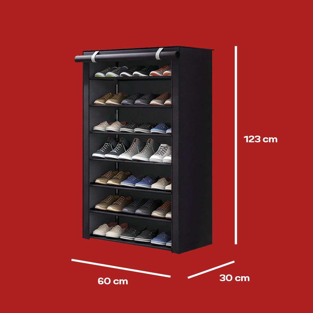 Zapatera con cubierta de tela Vauli – Comprar al mejor precio en NQLN Store Venezuela